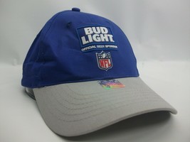 Bud Light Beer NFL Football Rubber Patch Hat K Products Hook Loop Baseball Cap - £15.45 GBP