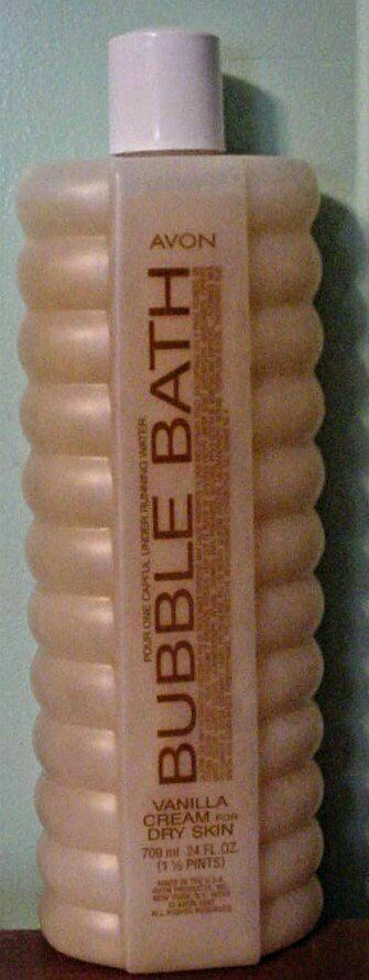 1997 Avon Bubble Bath Bain-Mousse Vanilla Cream for Dry Skin 24 fl oz NOS - $27.69