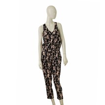 Thakoon Addition Black &amp; Pink Print Sleeveless Silk Jumpsuit Overall size 2 - $138.60