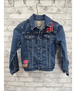Polo Ralph Lauren Girls Denim Jean Jacket Patchwork Squad Size 6X Rare - $667.41 MXN