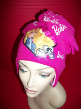 Barbie Doll Girl Clothes Set Cold Weather Apparel Winter Hat New Matching Gloves - £8.20 GBP