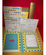 Craft Kit Pawprint Photo Frame 5x7 Plaster Personalized Sticker Picture ... - $12.34