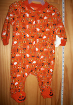 Fashion Holiday Baby Clothes 0M-3M Pumpkin Halloween Costume Orange Body... - $9.49