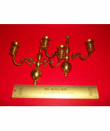 Home Treasure Metal Set Brass Armed Sconces Pair Light Candle Holder Wal... - $65.15 CAD