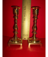 Home Treasure Metal Set Brass Candlestick Pair Single Post Candle Holder... - £18.62 GBP