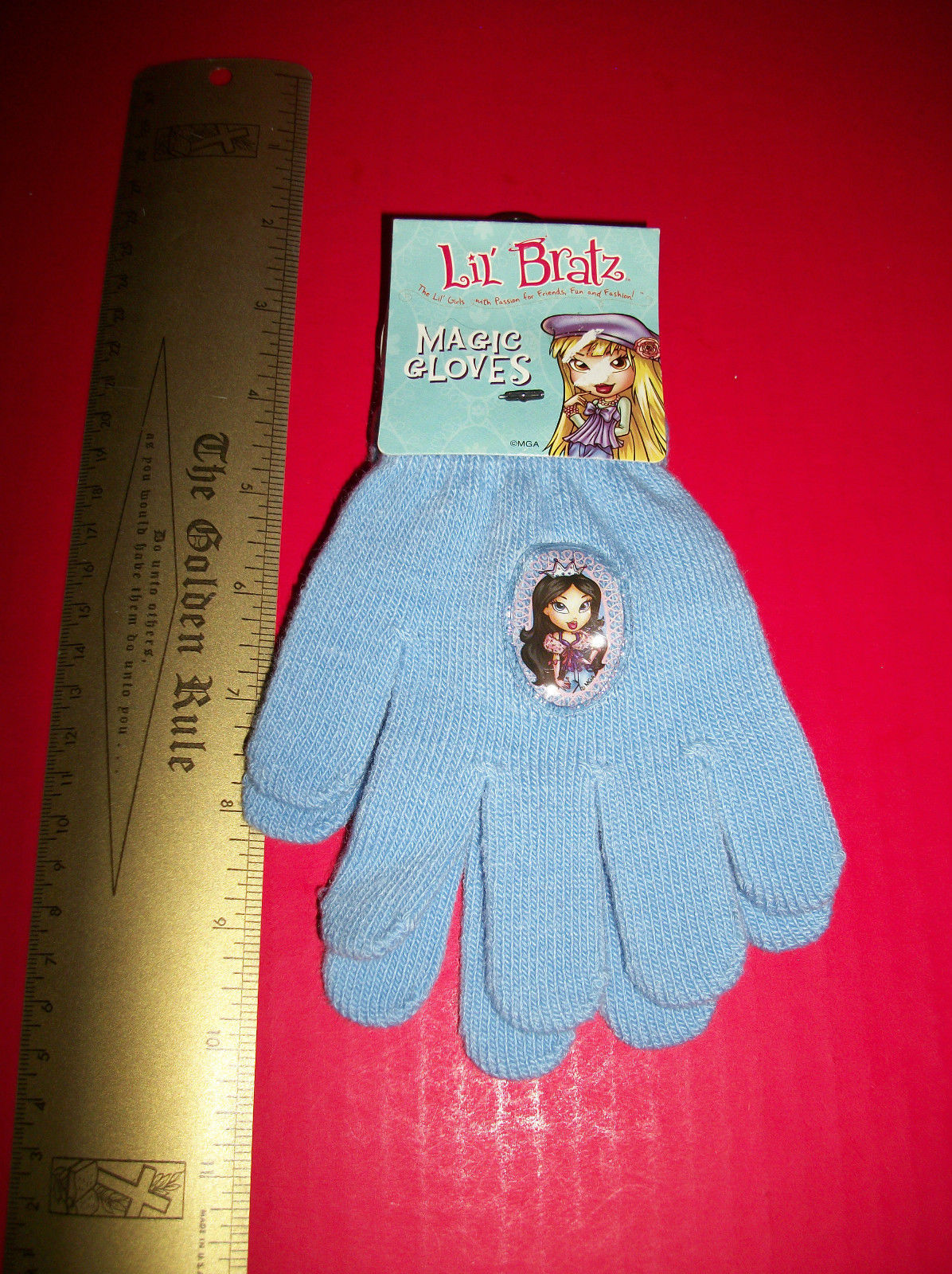 Bratz Doll Girl Clothes OSFM Magic Gloves Winter Wear Blue Cold Weather Gear New - $4.74