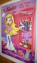 Bratz Doll Craft Kit Book Funky Fashion Paperdoll Paper Mix-N-Match Blon... - $3.79