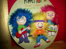 Toy Gift Manhattan Finger Puppet Set Puppettos Soft Cloth Musician Band ... - $14.24