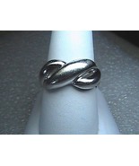 Vintage Sterling Silver Braided Ring  3.9 grams - £15.98 GBP