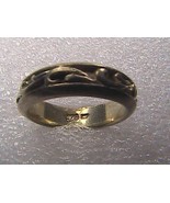 Vintage Sterling Silver Scroll Swirl Band Ring 5.8 grams - £15.72 GBP