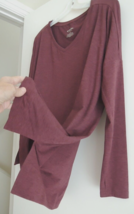 Ladies Top Size XL Burgundy L/S Thumbhole Relaxed Tunic - Wander by Hottotties - £10.84 GBP