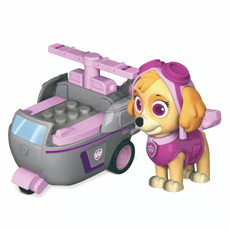 Genuine Paw Patrol Vehicle Chase Skye Marshall Pull Back Cars -PPB-130134A-opp - $11.14