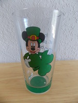 Disney Mickey Mouse Happy St. Patrick’s Day Tall Glass  - £19.98 GBP