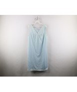 Vintage 90s Streetwear Womens Large Satin Trim Flower Night Gown Nighty ... - $39.55