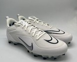 Nike Alpha Huarache 8 Pro Lax White/Silver Cleats CW4446-101 Men&#39;s Size 12 - $79.95