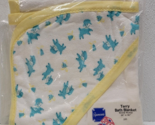 Vintage Spencers Baby Infant Terry Cloth Bath Blanket with Hood Lambs Ne... - £31.30 GBP