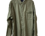 Tommy Bahama Indingo Palms Mens XL  Green Gingham Button Down Shirt - $16.69