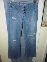 American Eagle Outfitters Hipster Button Front Jeans Size 4 Women's EUC - $31.50