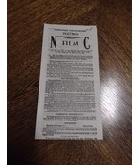 1911 Eastman Kodak Non Curling Film Instructions ORIGINAL PAPER, PHOTOGR... - $332.38 MXN