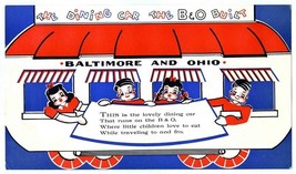 Baltimore &amp; Ohio Railroad Children&#39;s Menu 1953 B&amp;O Dining Car Fares Please - $247.25