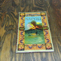 Vintage Ricordo Di Napoli travel souvenir fold out picture booklet black... - $19.75