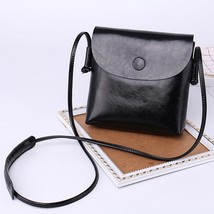 Zency 100% Leather Women Messenger Purse Casual Flap Classic Brown Lady Shoulder - $61.34