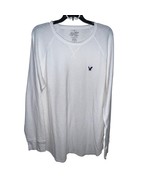 American Eagle Heritage 100% Cotton White Thermal Long Sleeve Shirt Men ... - $11.27 CAD