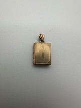 Vintage Gold Bible Prayer Book Locket Pendant 2.1cm - €17,31 EUR