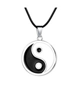 NARUTO NECKLACE Yin Yang Pendant Hyuga Neji Taiji Konoha Ninja Anime Man... - €5,91 EUR