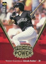 1997 Collectors Choice Premier Power Gold Vinny Castilla PP15 Rockies - £1.19 GBP