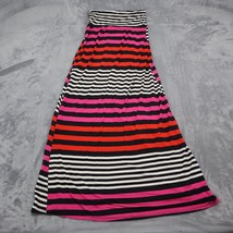 Wet Seal Skirt Womens XS Multicolor Pinstriped Flat Front A Line Maxi Bottoms - £20.96 GBP