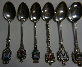 Vintage Set of 6 Sterling Silver 800 Tea Spoons Decorative Collectible Germany - £129.74 GBP