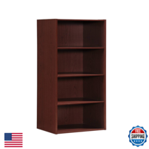 Hodedah 4-Shelf Bookcase In Mahogany - $72.42