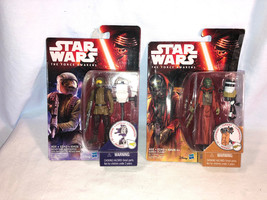 2 Star Wars The Force Awakens Action Figures Sarco Plank And Resistance Tropper - £11.98 GBP