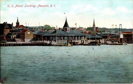 Antique Postcard US Naval Landing Newport RI Water Scene Landscape Robbi... - £4.71 GBP