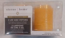 Pack of 2 X Sterno Home 2.5-Inch Tall Flameless LED Rustic Votives Cinna... - $11.29
