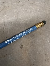 Vintage Ziedler Concrete Products Clear Lake Waterloo Iowa Pencil Advert... - $10.26