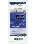 Indianapolis Colts Buffalo Bills Ticket 2008 First Game Lucas Oil Stadium  - £76.65 GBP