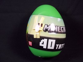 Plastic Egg with 40 MINECRAFT temporary tattoos sealed NEW 2023 - £4.75 GBP