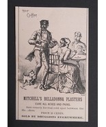 Mitchell&#39;s Belladonna Plasters Victorian Trade Card Quackery Medicine c1... - £37.33 GBP