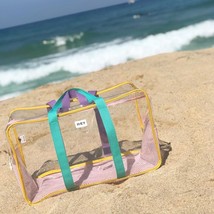 PVC Ladies Handbag Large Capacity Transparent Messenger Bag Beach Waterproof Spe - $48.01