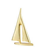 Anyhouz 28cm Gold Sailing Ship Metal Crafts Tabletop Home Decor Modern A... - £92.42 GBP