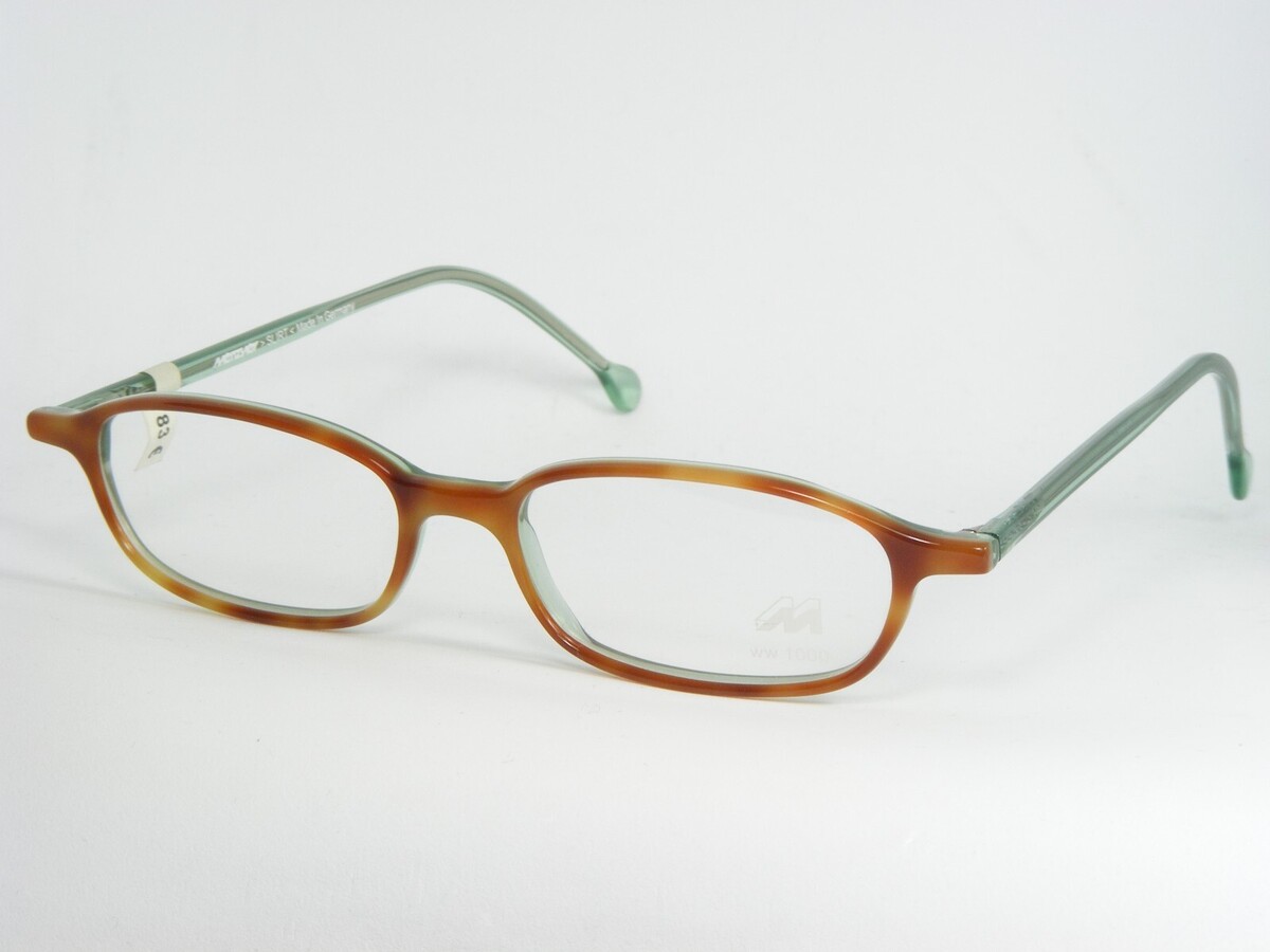 Gafas Vintage Meitzner SLIRT 1440 HAVANA / VERDE CLARO 48-16-140mm Alemania - $49.48
