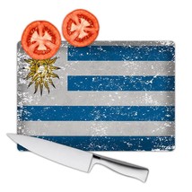 Uruguay : Gift Cutting Board Flag Retro Artistic Uruguayan Expat Country - £22.79 GBP