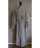 Leitner Grand Camelot Linen Cotton Grey Robe, Size Medium - £348.20 GBP
