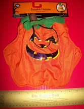 Dog Costume XS Smiling Pumpkin Halloween Outfit Hat Canine Animal Pet Holiday - £5.99 GBP