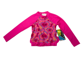 Oxide Toddler Girls Tie Dye Tropical Hearts Rash Guard Long Sleeve Top, 5 - £19.53 GBP