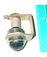 DRAKE GREEN lamp socket with green jewel lens / radio bulb holder / dash... - $15.40