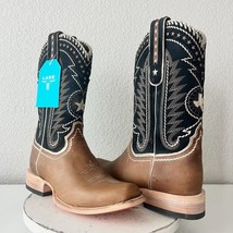 Lane RODEO HOUSTON Mens Cowboy Boots Size 11 Brown Leather Western Blunt... - $292.05