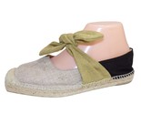 New CASTANER Parker Bow Flat Canvas Espadrille size 39 8.5  Sundance cat... - £47.58 GBP